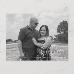 Cartão Postal Guardar Po de Letra de Mão de Script de Seta de C