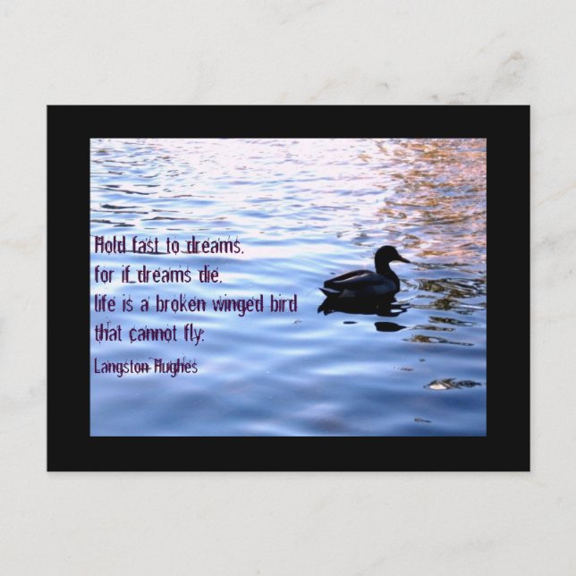 Cartão Postal Guardare rapidamente aos sonhos (Frente)
