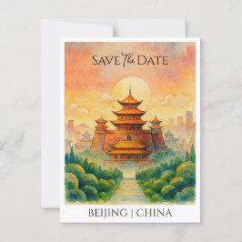 Cartão Postal Guarde o aviso de lançamento Pequim - China