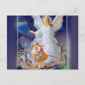 Cartão Postal Guardian Angel, Crianças e Ponte