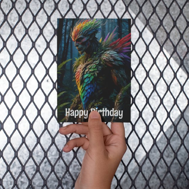 Cartão Postal Guardião Arco-íris da Floresta (Criador carregado)