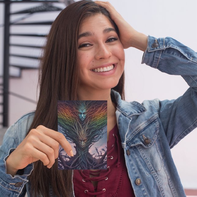 Cartão Postal Guardião da criatura mítica das florestas profunda (Criador carregado)