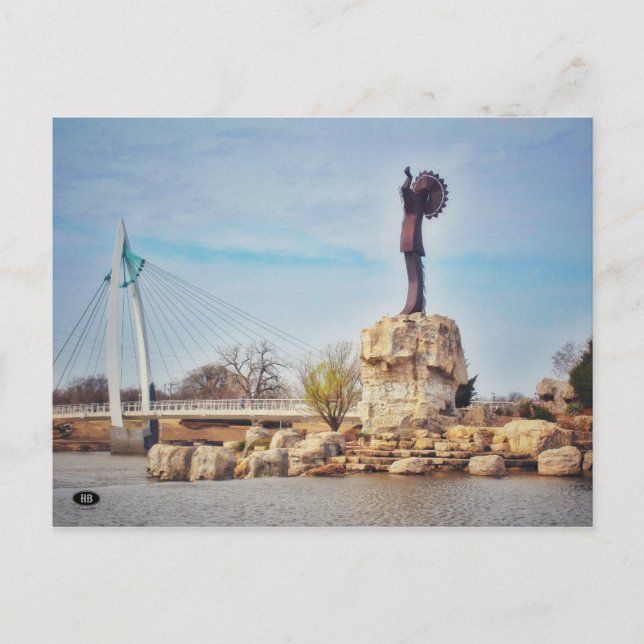 Cartão Postal Guardião da Vista Ocidental das Planícies (Frente)