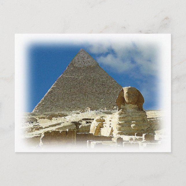 Cartão Postal Guardião de Giza (Frente)