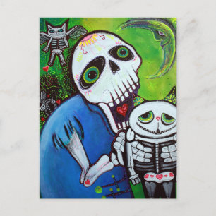 Cartão Postal Guardiões de Gato de Açúcar