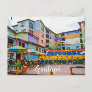 Cartão Postal Guatapé, Colômbia, Plazoleta de Los Zócalos
