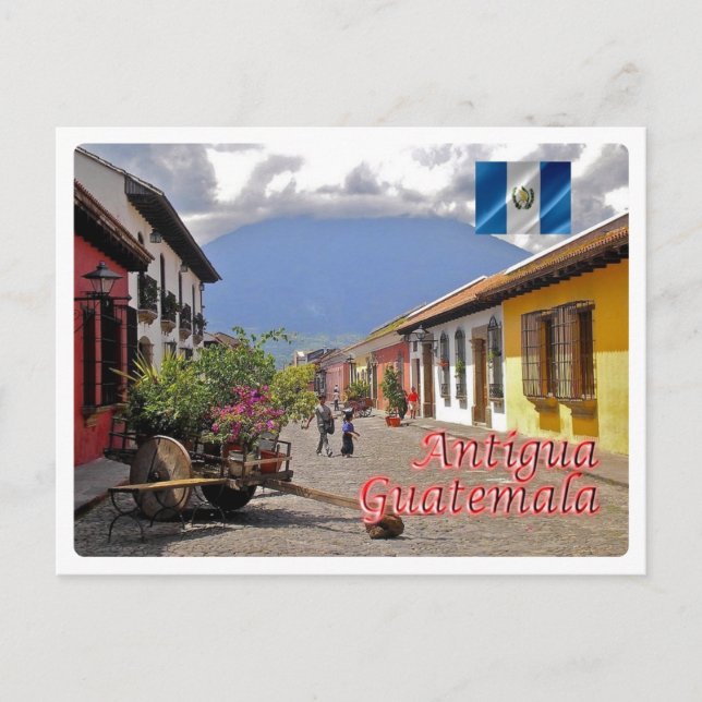 Cartão Postal Guatemala - Antígua - Calle del Arco - (Frente)