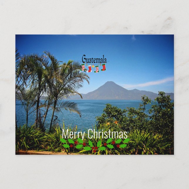 Cartão Postal Guatemala, Feliz Natal, (Frente)