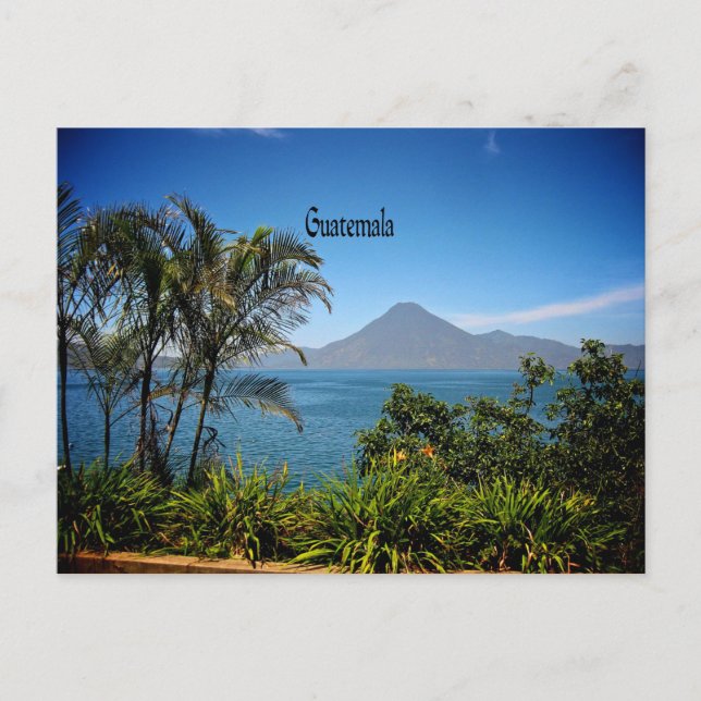 Cartão Postal Guatemala, paisagem bonita da natureza (Frente)