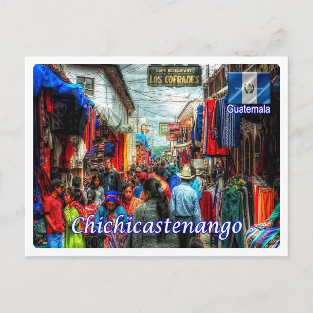 Cartão Postal Guatemala - Santo Tomás Chichicastenango - (Frente)