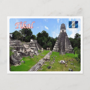 Cartão Postal Guatemala - Tikal Mayan - Ruins -