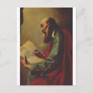 Cartão Postal Guercino São Paulo Apóstolo Arte Fino