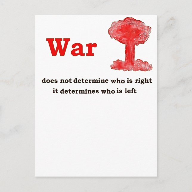 Cartão Postal guerra (Frente)