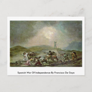 Cartão Postal Guerra De Independência Espanhola Por Francisco De