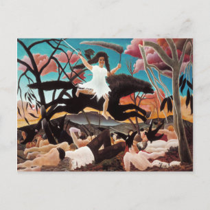 Cartão Postal Guerra ou Corrida da Discórdia, Henri Rousseau