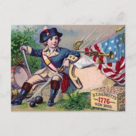 Cartão Postal Guerra Revolucionária - Patriótica - bandeira da a
