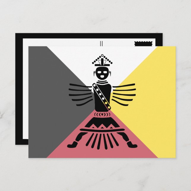 Cartão Postal guerreiro de facada (Frente/Verso)