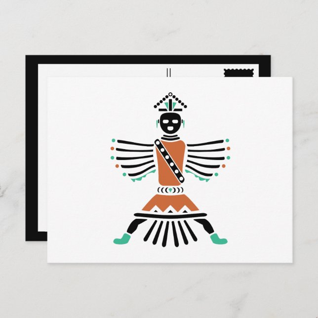 Cartão Postal guerreiro futebolista (Frente/Verso)