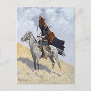 Cartão Postal Guerreiro Nativo Americano Apache