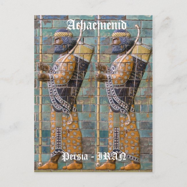 Cartão Postal Guerreiro Persa (Frente)