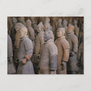 Cartão Postal Guerreiros Terra Cotta no Imperador Qin Shihuang