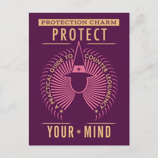 Cartão Postal Guia de Caracteres de Proteção (Frente)