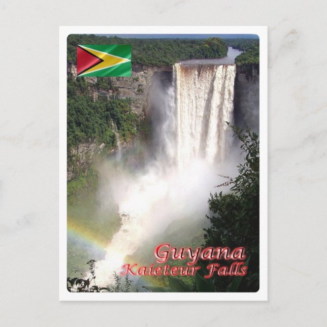 Cartão Postal Guiana - Kaieteur Falls - (Frente)