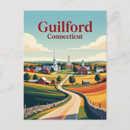 Cartão Postal Guilford Connecticut