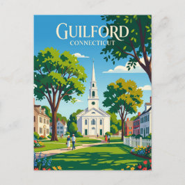 Cartão Postal Guilford Green Connecticut