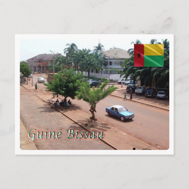 Cartão Postal Guiné-Bissau - Bissau - Centro da Cidade - (Frente)