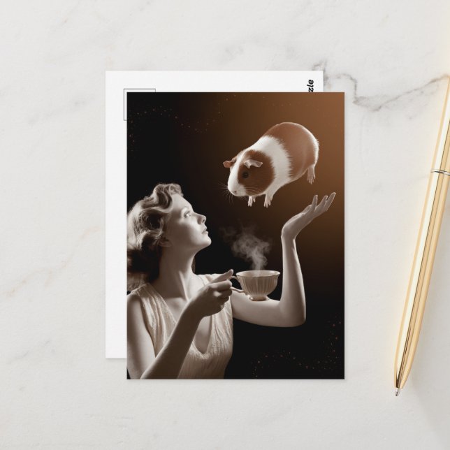 Cartão Postal Guiné Pig Magick (Frente/Verso In Situ)