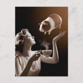 Cartão Postal Guiné Pig Magick