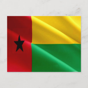 Cartão Postal Guinea-Bissau - Flag Waving -
