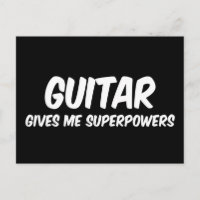 Guitar Superpotências Funny Super Herói Música