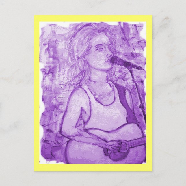 Cartão Postal guitarra (Frente)