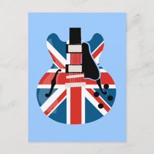 Cartão Postal Guitarra Britpop
