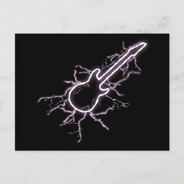 Cartão Postal Guitarra Elétrica (Frente)