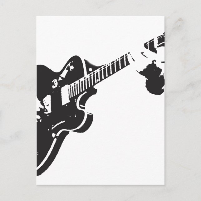 Cartão Postal Guitarra Elétrica (Frente)