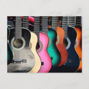 Cartão Postal Guitarras acústicas