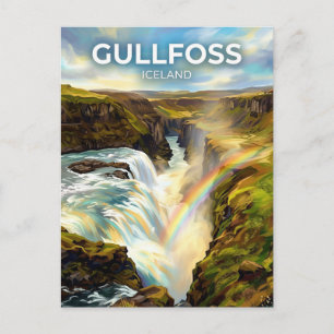 Cartão Postal Gullfoss Islândia