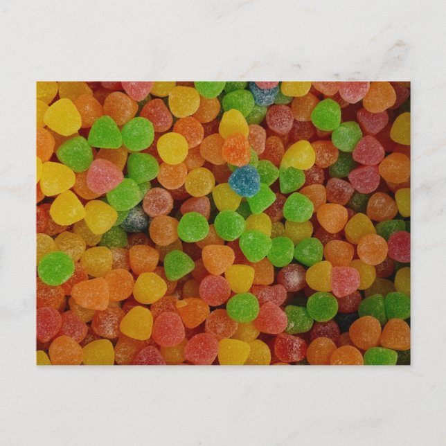 Cartão Postal Gum Drops Sweets (Frente)