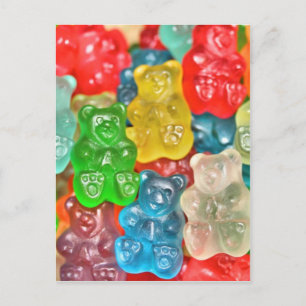 Cartão Postal Gummiurdos colage divertida curando o amor