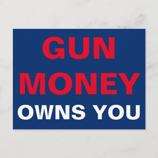 Cartão Postal Gun Money te pertence (Frente)