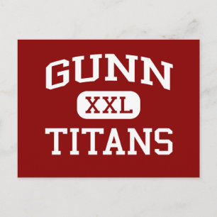 Cartão Postal Gunn - Titans - Segundo grau - Palo Alto Californi