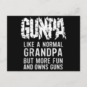 Cartão Postal GUNPA Como um avô normal, mas mais divertido e pos