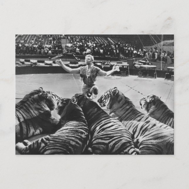 Cartão Postal Gunther Gebel-Williams 1969 (Frente)