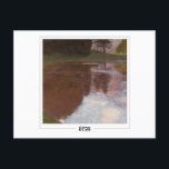 Cartão Postal Gustav Klimt #213 - Cartão-postal de arte<br><div class="desc">Gustav Klimt - Tranquil Pond. Cartaz de arte e assinatura nº 213 da Zedign House. Para obter mais imagens e designs do Gustav Klimt - Pinturas e Desenhos,  visite https://books.zedign.com/zas/166.html</div>