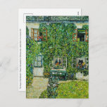 Cartão Postal Gustav Klimt - A Casa de Guardaboschi<br><div class="desc">Casa de Guardaboschi / Casa de Weissenbach do Lago Attersee - Gustav Klimt,  Petróleo na Canvas,  1912</div>