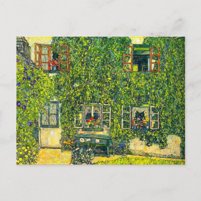 Cartão Postal Gustav Klimt A Casa de Guardaboschi (Frente)
