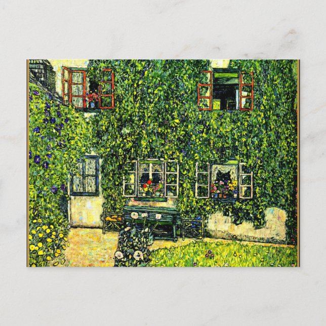 Cartão Postal Gustav Klimt - A Casa de Guardaboschi (Frente)